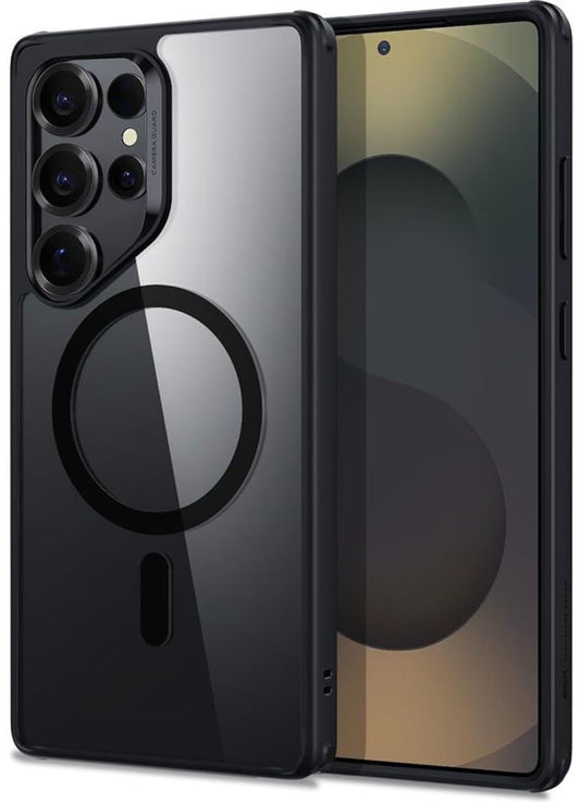 Samsung Galaxy S25 Ultra Magnetic Clear Back Cover – Shockproof Transparent Case